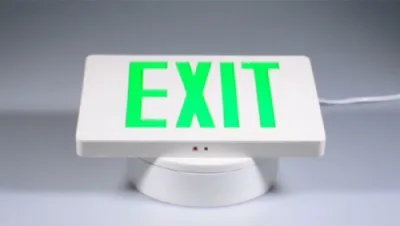 لوحة مخرج طوارئ بإضاءة LED أحمر أو أخضر (إكزيت لايت)