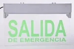 لافتة مخرج طوارئ LED بإضاءة جانبية (لوحة من الأكريليك والبلاستيك بتصميم أنيق بـ 5 لمبات خضراء)