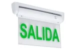 لوحة مخرج طوارئ LED بإضاءة جانبية (لوحة من الأكريليك والبلاستيك بتصميم أنيق بـ 5 لمبات خضراء)