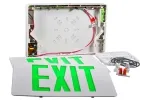 لوحة مخرج طوارئ بإضاءة LED أحمر أو أخضر (إكزيت لايت)