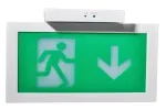 لوحة خروج طوارئ LED بخيارات تثبيت متعددة وغلاف بلاستيكي