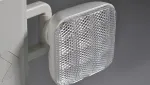 لوحة مخرج طوارئ (حروف خضراء/حمراء) بإضاءة LED مع كشافات جانبية مدمجة