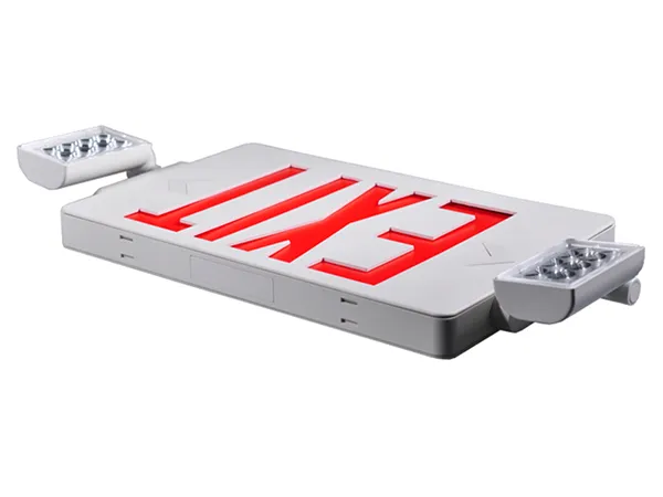 JLECD2GW/JLECD2RW LED لافتات مخارج الطوارئ مضيئة/كشافات طوارئ ولوحات مخارج الطوارئ Combo (Green Letters)